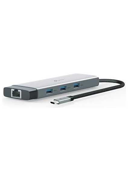 UH9120C, 4K 60Hz Hdmı, Gigabit RJ45 Port, 100W Hızlı Şarj, Sd ve Microsd Kart Yuvası, 5gbps Data Transfer Hızı, 9'u Bir Arada Usb-C Hub