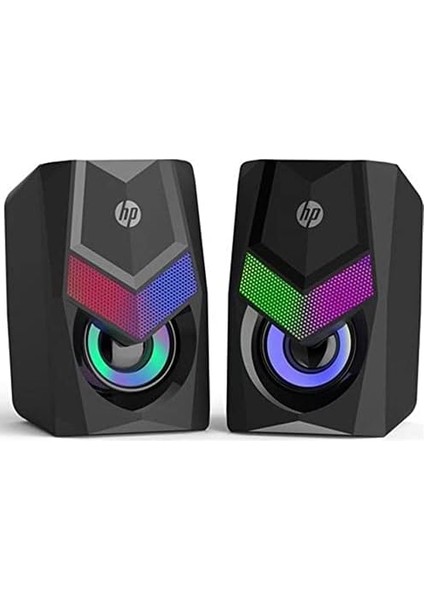DHE-6000 2.0 Rgb Gaming Multimedya Speaker Hoparlör, Siyah