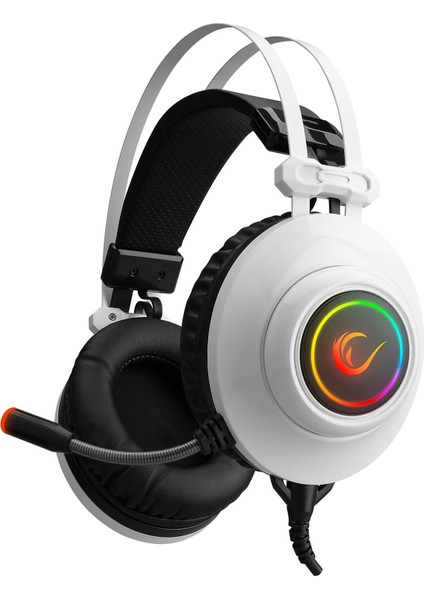 Rm-K1 Pulsar Beyaz USB 7.1 Surround+Titreşim Rgb Işık Efektli Gaming Oyuncu Mikrofonlu Kulaklık
