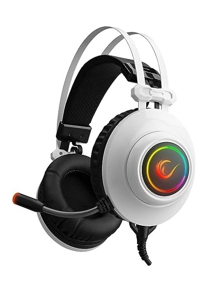 Rm-K1 Pulsar Beyaz USB 7.1 Surround+Titreşim Rgb Işık Efektli Gaming Oyuncu Mikrofonlu Kulaklık