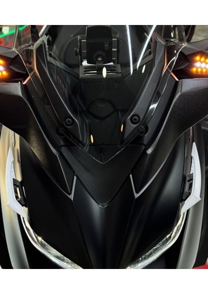 Motosiklet Üniversal Grenaj Rüzgarlığı Kırmızı fırsatları