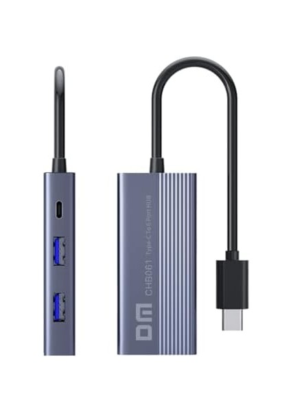 CHB061 Type-C To 4K HDMI 3*usb3.0 Gigabit Ethernet Pd 60W Çoklayıcı Hub