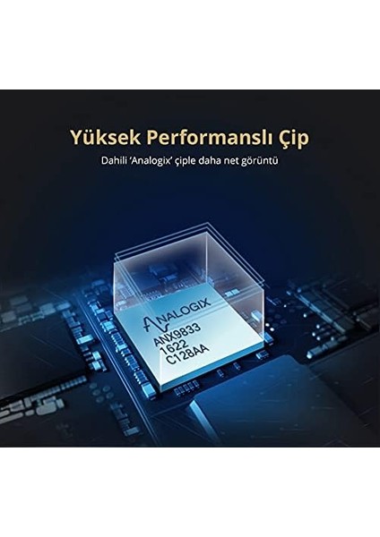 Displayport To VGA Görüntü Aktarma Kablosu 1.5 Metre