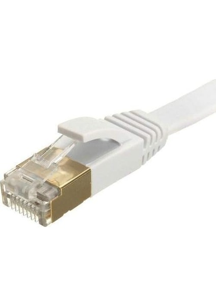 Cat7 Ethernet RJ45 Modem Internet Adsl Kablosu 20M 10GBPS Flat Kablo 4453