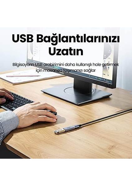 Usb-A 3.0 Uzatma Birleştirme Adaptörü