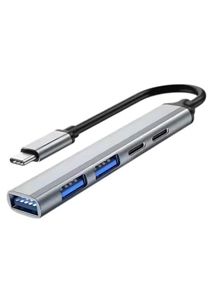5in1 Type C To 3x Usb, 2x Pd Type C Çoğaltıcı Çevirici Hub, Klavye, Mouse,usb Okuyucu Adaptör