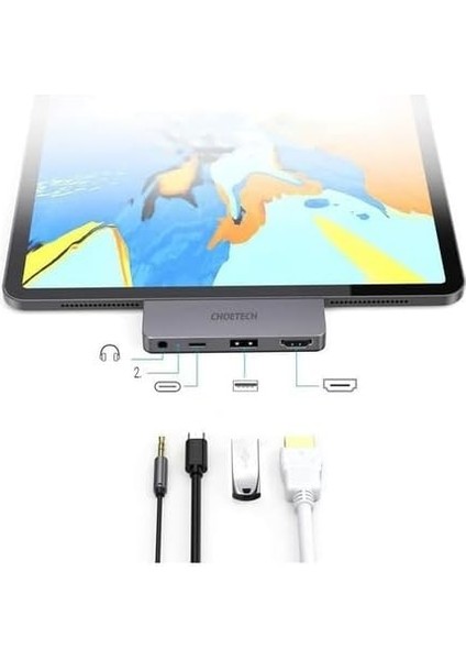 Pro 2018 Için USB C Hub 4'ü 1 Arada Tip C 4K60HZ HDMI Adaptörü Usb-C Pd 60W, USB 2.0, 3.5 mm Ses Çıkışı, iPad Pro, MacBook Pro 2019/2018, Macbook,galaxy S10/NOTE 10, Huawei P30/MATE 30