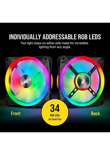 Ql Serisi, Icue QL120 Rgb, 120MM, Pwm, Rgb Fan (CO-9050097-WW)