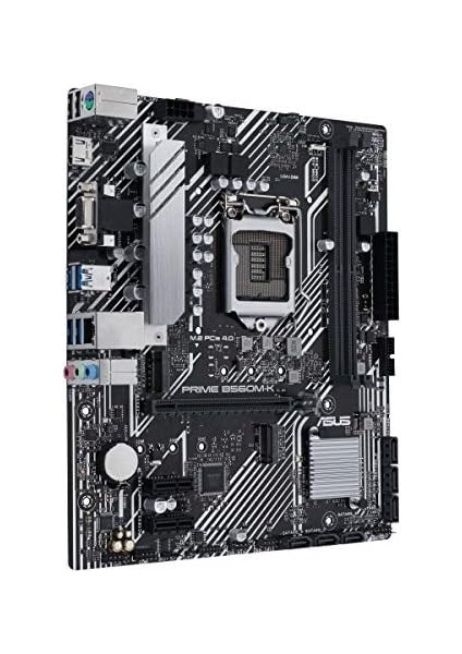 Prime B560M-K Intel B560 LGA1200 Ddr4 4800 Hdmı VGA 2x M2 Usb3.2 Aura Rgb Matx Asus 5x Protection Iıı, Armoury Crate, Aı Suite 3 Anakart