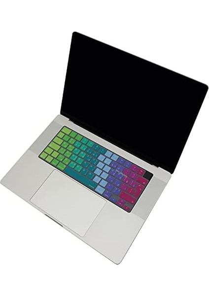 Store Arapça Klavye Macbook Air Pro Kılıf M1-M2-M3, Dazzle A2681 A3113, A2941 A3114, A2442 A2779 A2992 A2918, A2485 A2780 A2991 ile Uyumlu Pembe Yeşil