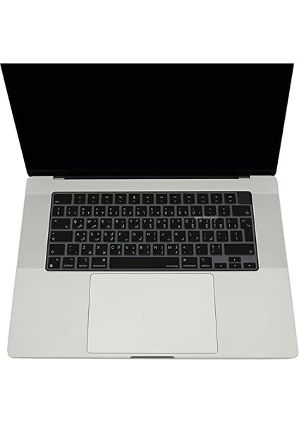 Store Arapça Klavye Macbook Air Pro Kılıf M1-M2-M3 (Touchbarsız) A2681 A3113, A2941 A3114, A2442 A2779 A2992 A2918, A2485 A2780 A2991 ile Uyumlu Siyah
