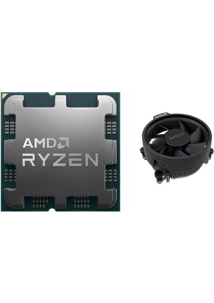 Ryzen 5 7500F Am5 3.7 Ghz 32 MB 65 W Tray+Fan (Kutusuz, Soğutuculu) Mpk Işlemci