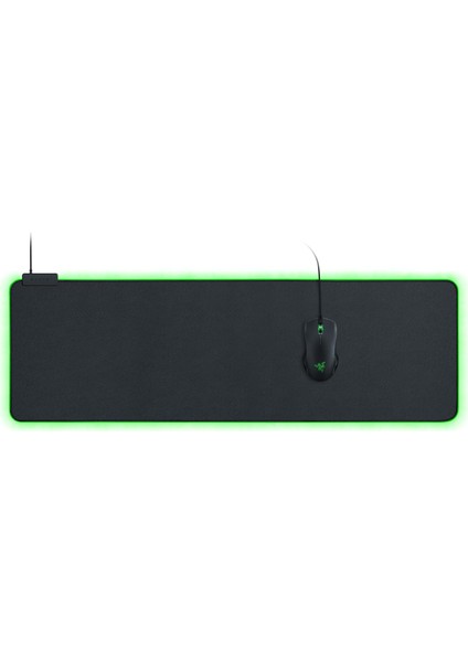 Goliathus Extended Chroma - Rgb Aydınlatmalı Ekstra Büyük Yumuşak Xxl Oyun Faresi Altlığı (Kablo Tutucu, Kumaş Yüzey, Kapitone Kenar, Tüm Fareler Için Optimize Edilmiş) Siyah