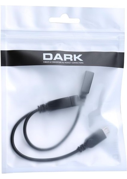 Micro USB Erkek - USB 2.0 Dişi, Micro USB Dişi Otg Y Kablo (DK-CB-MICROTG2Y)