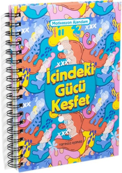 Motivasyon Ajandam Içindeki Gücü Keşfet (300’DEN Fazla Emoji Çıkartmalı) Kod:08