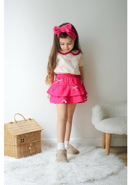 Kız Çocuk Kat Kat Etekli Takım modelleri