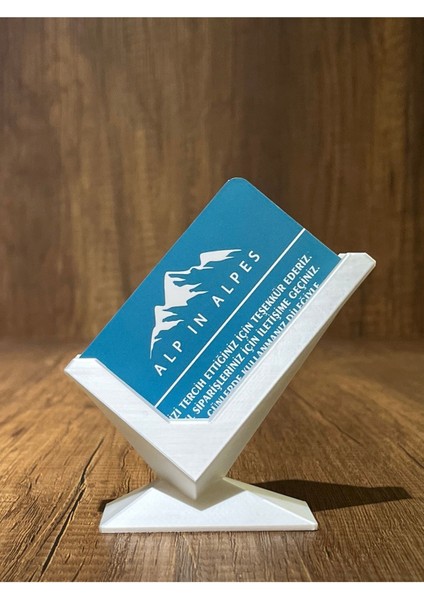 Geometrik Tasarım Kartvizitlik - Sedef Beyaz