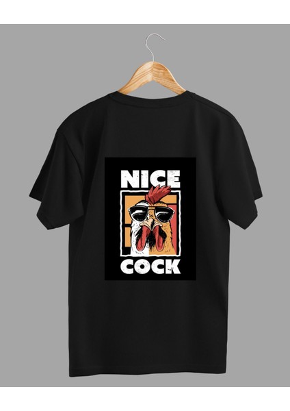 Absürt Tasarım Severler Için Nice Cock Temalı Baskılı T-Shirt fiyatları