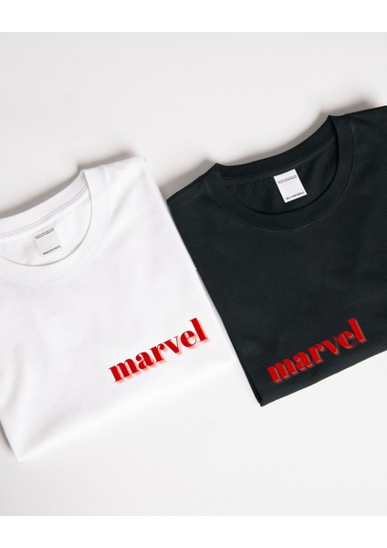 Marvel Severler Için Yenilmezler Tasarımlı Baskılı T-Shirt