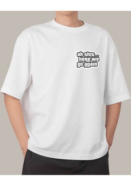 Ah Shit, Burada Yine Başlıyoruz Gta Temalı Tasarım T-Shirt fiyatları