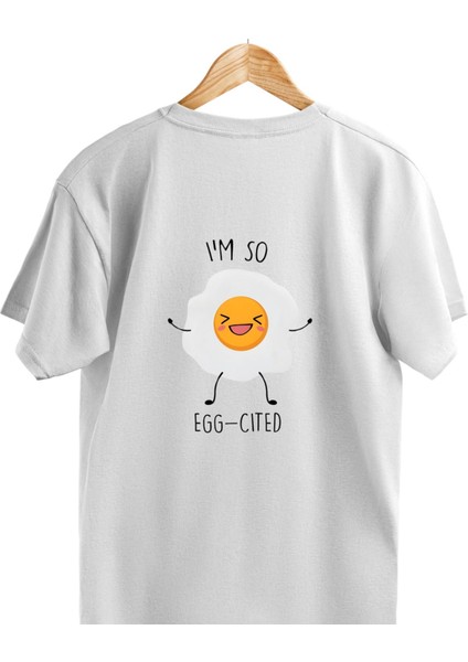 I'am So Excited Tasarımlı Baskılı T-Shirt indirimleri