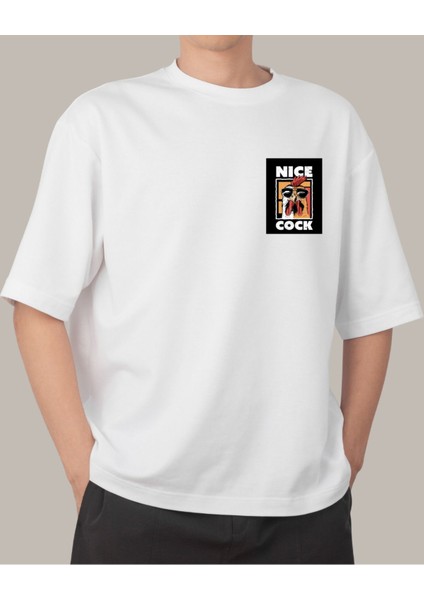 Absürt Tasarım Severler Için Nice Cock Temalı Baskılı T-Shirt fiyatları