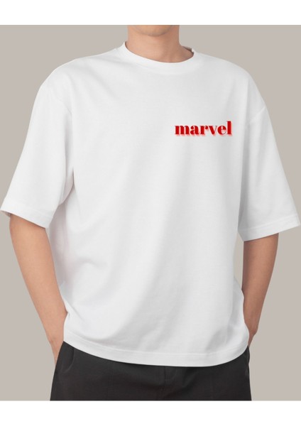 Marvel Severler Için Yenilmezler Tasarımlı Baskılı T-Shirt