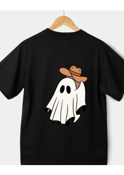 Hayalet Tasarımlı Baskılı T-Shirt