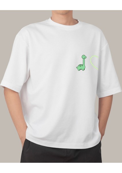 Dinazor Tasarımlı Baskılı T-Shirt