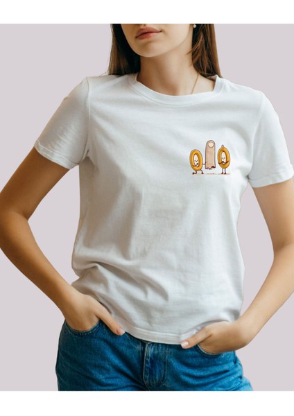 Yüzük Temalı Absürt Tasarımlı Baskılı T-Shirt modelleri