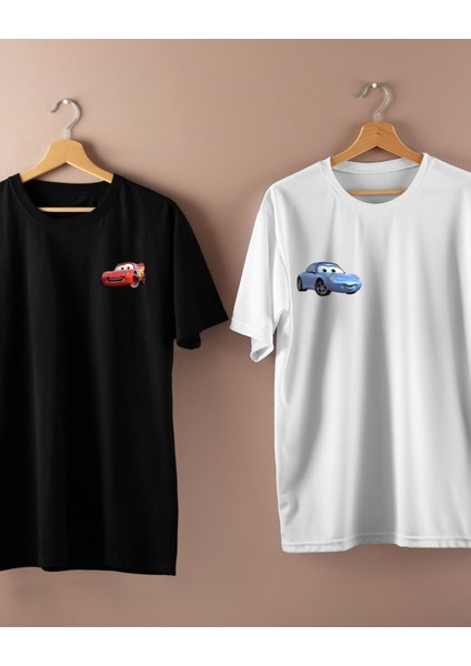 Arabalar Tasarımlı Baskılı T-Shirt indirimleri