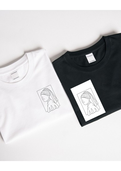Monalisa Tasarımlı Baskılı T-Shirt