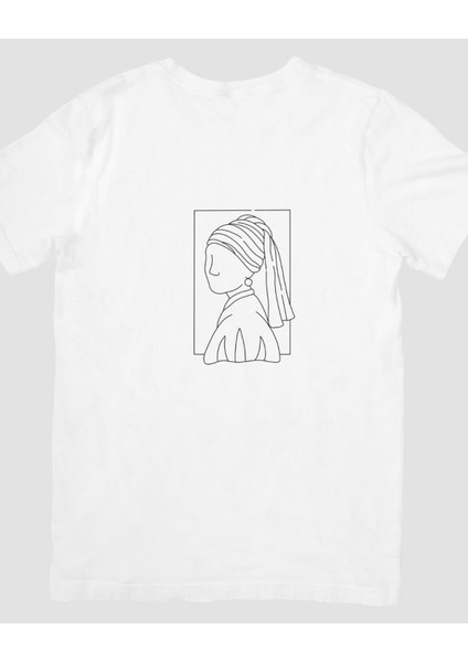 Monalisa Tasarımlı Baskılı T-Shirt