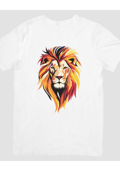 Sembolü Aslan Temalı Tasarım T-Shirt fırsatları