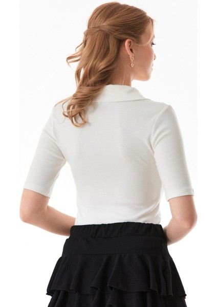 Basic Polo Yaka Çıtçıtlı Likralı Modal Body modelleri