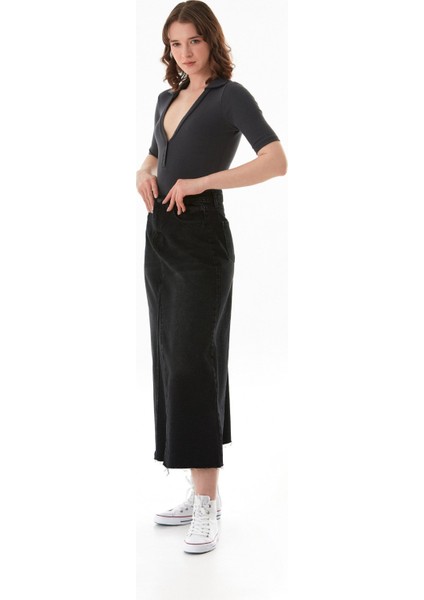 Basic Polo Yaka Çıtçıtlı Likralı Modal Body fırsatları