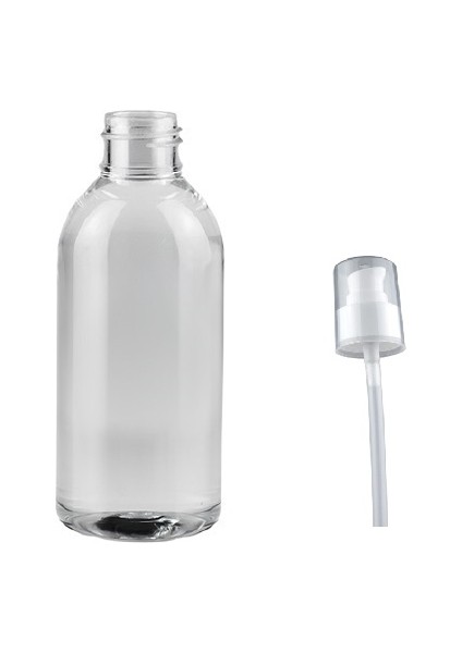 150 ml Şeffaf Serum 12 Adet, Serum Şişesi, Pompalı Şişe, Medikal Şişe, Kozmetik Şişesi, Plastik Şişe