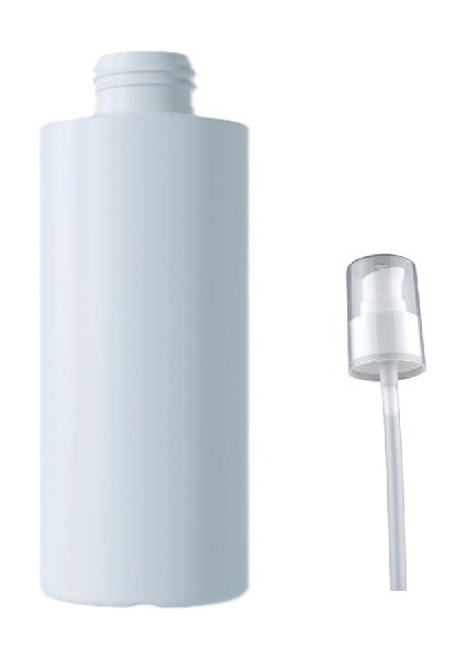 250 ml Beyaz Serum 12 Adet, Serum Şişesi, Pompalı Şişe, Medikal Şişe, Kozmetik Şişesi, Plastik Şişe
