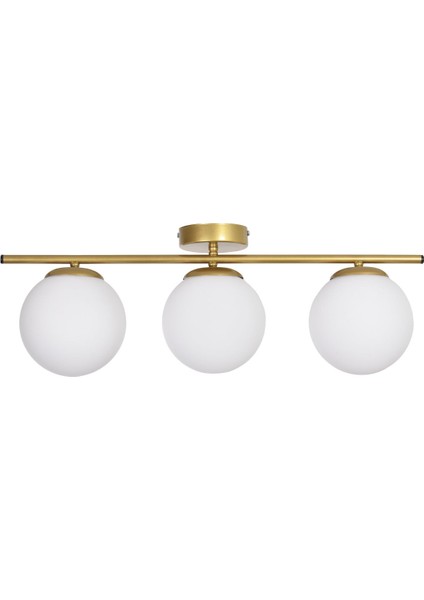 Nika Modern Salon - Mutfak - Yatak Odası Eskitme Beyaz Cam Modern 3 Lü Avize fiyatları