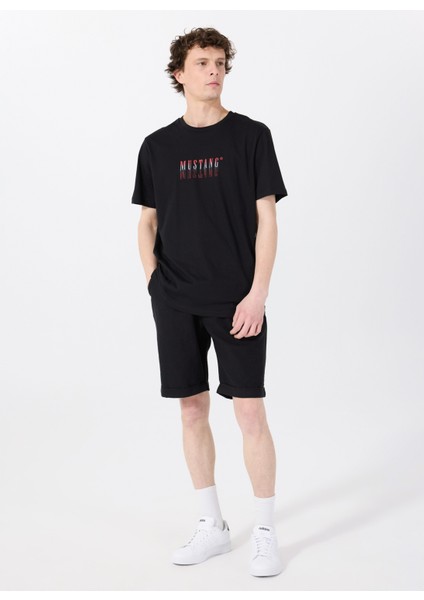 Bisiklet Yaka Baskılı Siyah Erkek T-Shirt M5SM-TST1426 fiyatları