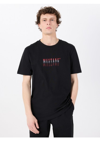 Bisiklet Yaka Baskılı Siyah Erkek T-Shirt M5SM-TST1426 modelleri