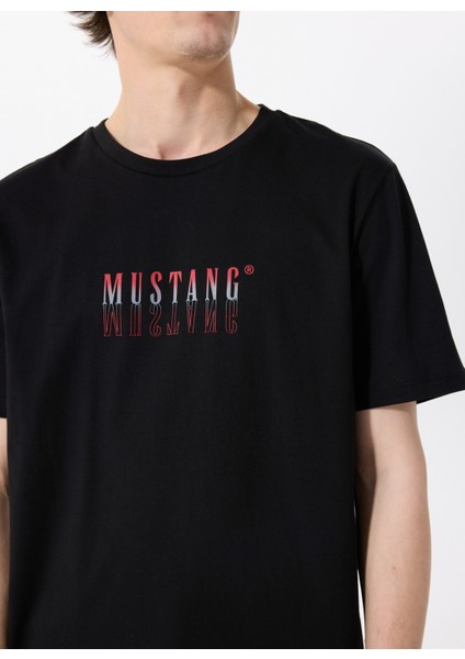 Bisiklet Yaka Baskılı Siyah Erkek T-Shirt M5SM-TST1426 fırsatları