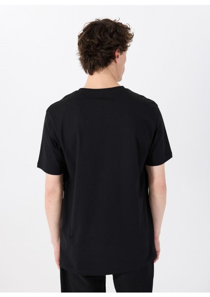 Bisiklet Yaka Baskılı Siyah Erkek T-Shirt M5SM-TST1426 indirimleri