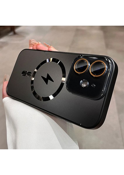 Apple iPhone 11 Uyumlu Kılıf Zebana Matte Glass Kılıf (Kablosuz Şarj Destekli) Siyah fiyatları