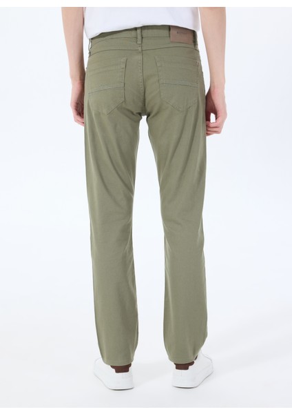 Normal Bel Straight Haki Erkek Denim Pantolon Washıngton Straıght-30 indirimleri
