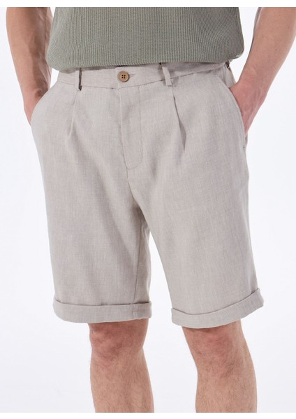 Normal Bel Basic Bej Erkek Bermuda Şort F5SM-SHT 2752 modelleri