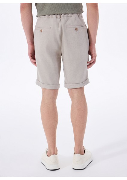 Normal Bel Basic Bej Erkek Bermuda Şort F5SM-SHT 2752 indirimleri
