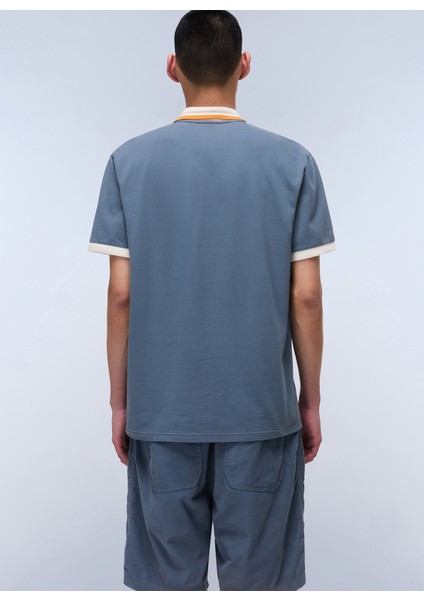 NP0A4ILYG1Y1-E-MURLO Ss Gri Relaxed Erkek T-Shirt