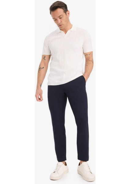Standart Fit Triko Kısa Kollu Polo Tişört E3240AX25SP