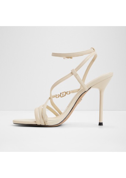 Moey Sandalet Yüksek Topuklu Sandalet - Krem modelleri